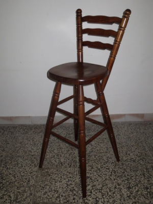 č.1831 barová židle masiv dub
